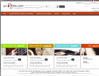 de.getalyric.com screenshot