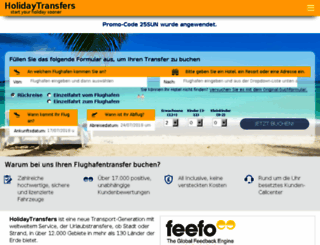 de.holidaytransfers.com screenshot