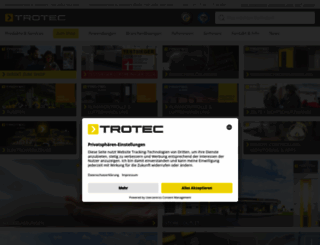 de.trotec.com screenshot