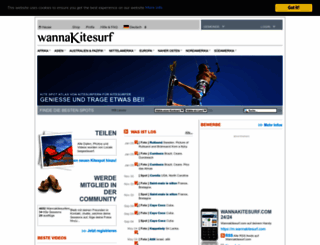 de.wannakitesurf.com screenshot