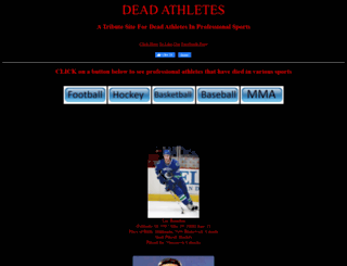 deadathletes.net screenshot