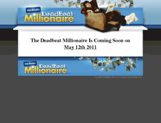 deadbeatmillionaire.com screenshot