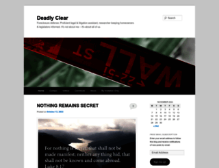 deadlyclear.wordpress.com screenshot