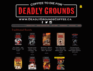 deadlygroundscoffee.ca screenshot
