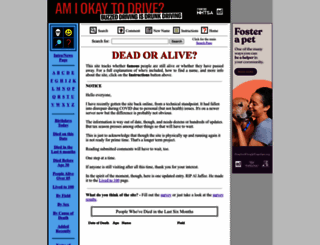 deadoraliveinfo.com screenshot