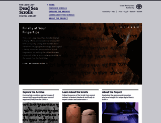 deadseascrolls.org.il screenshot