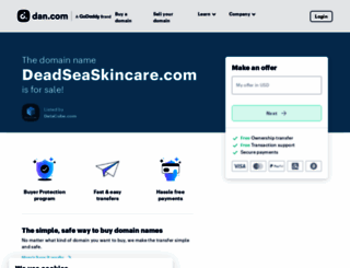 deadseaskincare.com screenshot