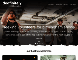 deafinitelytheatre.co.uk screenshot