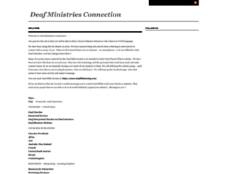 deafministriesconnection.wordpress.com screenshot