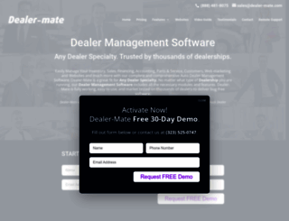 dealer-mate.com screenshot