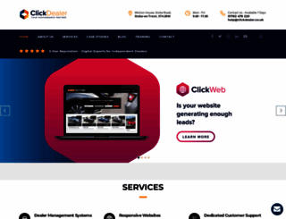 dealer.clickserver.co.uk screenshot
