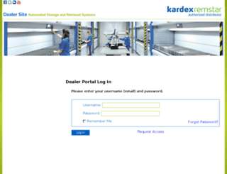dealer.kardexremstar.com screenshot