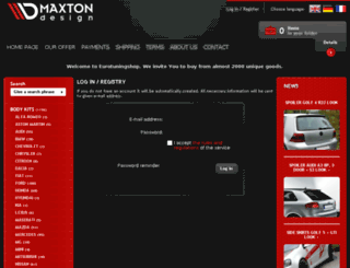 dealer.maxtondesign.eu screenshot