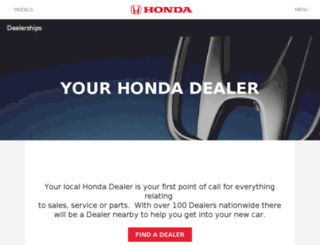 dealers.honda.com.au screenshot