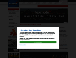 dealers.lexmoto.com screenshot