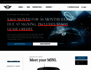 dealers.miniusa.com screenshot
