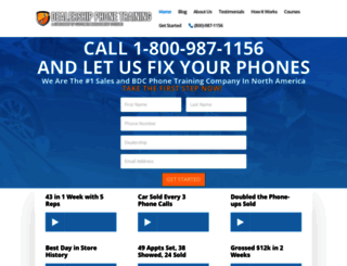dealershipphonetraining.com screenshot