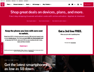 deals.t-mobile.com screenshot