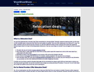 deals.vroomvroomvroom.com.au screenshot