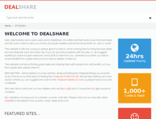 dealshare.co.uk screenshot