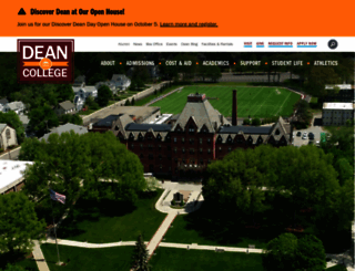 dean.edu screenshot