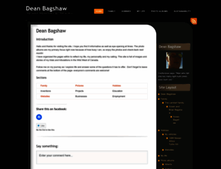 deanbagshaw.wordpress.com screenshot