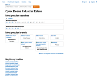 deans-industrial-estate.cylex-uk.co.uk screenshot