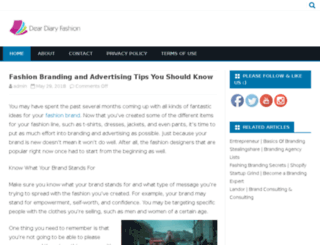 deardiary-fashion.com screenshot