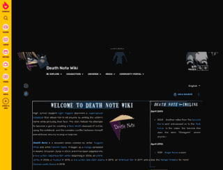 deathnote.wikia.com screenshot