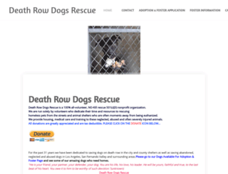 deathrowdogsrescue.com screenshot