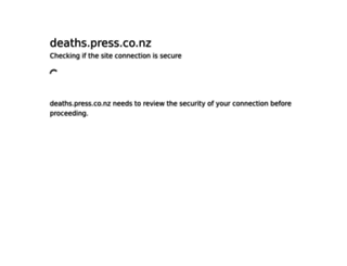 deaths.press.co.nz screenshot