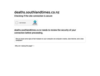 deaths.southlandtimes.co.nz screenshot