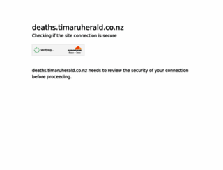 deaths.timaruherald.co.nz screenshot
