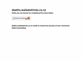 deaths.waikatotimes.co.nz screenshot