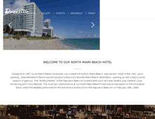 deauvillebeachresortmiami.com screenshot
