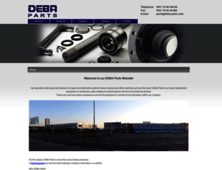 deba-parts.com screenshot