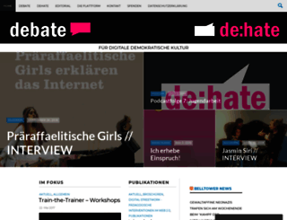 debate-dehate.com screenshot