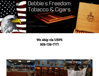 debbiesfreedomtobacco.com screenshot