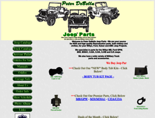 debellajeepparts.com screenshot