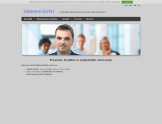 debenjak-invest.si screenshot