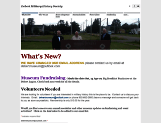 debertmilitaryhistorysociety.weebly.com screenshot