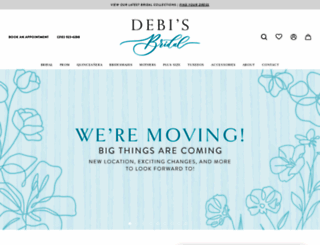 debisbridal.com screenshot