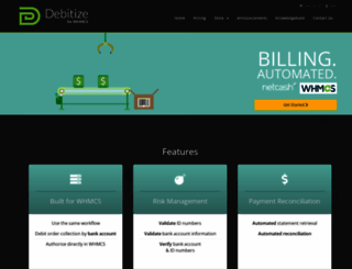 debitize.co.za screenshot