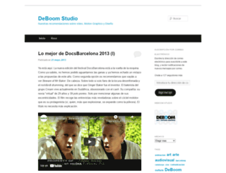 deboomstudio.wordpress.com screenshot