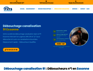 debouchage-canalisation-91.fr screenshot