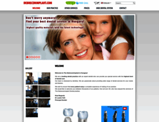 debrecenimplant.com screenshot