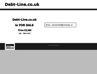 debt-line.co.uk screenshot
