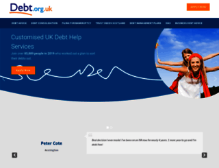 debt.org.uk screenshot