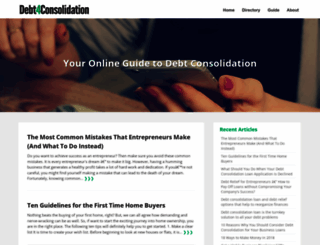debt4consolidation.com screenshot