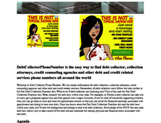 debtcollectorphonenumber.com screenshot